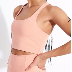 Girlfriend Collective Paloma Bra in Sherbert